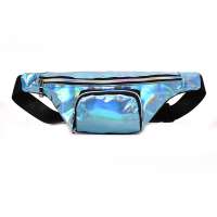 Fashion laser pocket waist bag packs for outdoor sports fitness