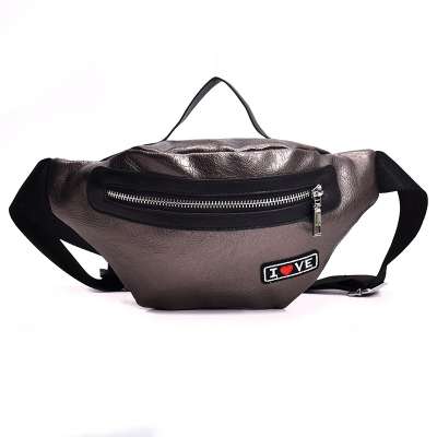 Leather custom fashion fanny pack sport running waist bag wholesale