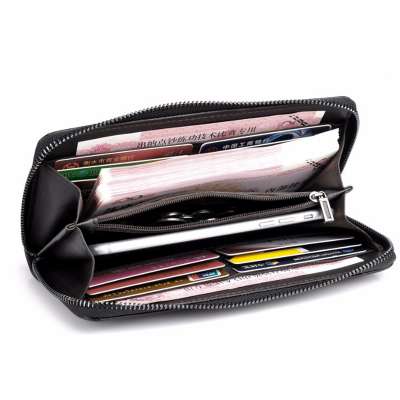 Cheaper wholesale leisure pu leather men business wallet